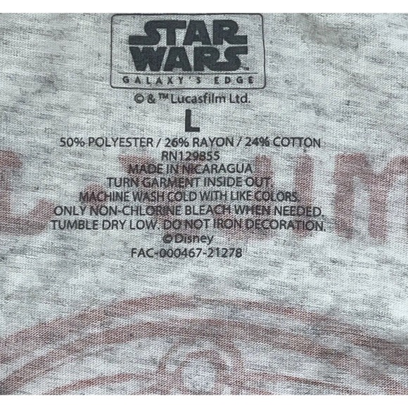 LARGE 2021 Disney Park Star Wars Galaxy's Edge Wookie Life Day Shirt November 17 - Picture 5 of 8